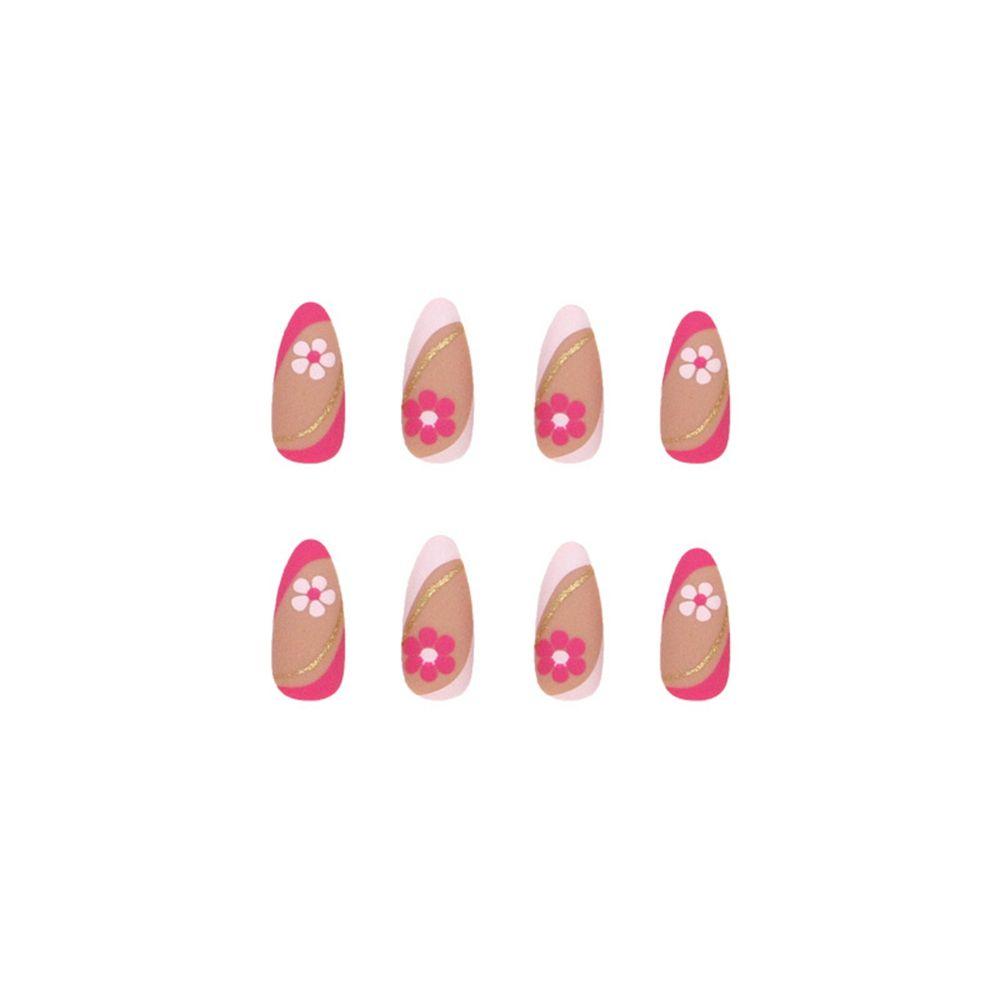 On Nails Full Cover Manicure Tool Almond False Nails French Stiletto Fake Nails Nail Tips Wearable