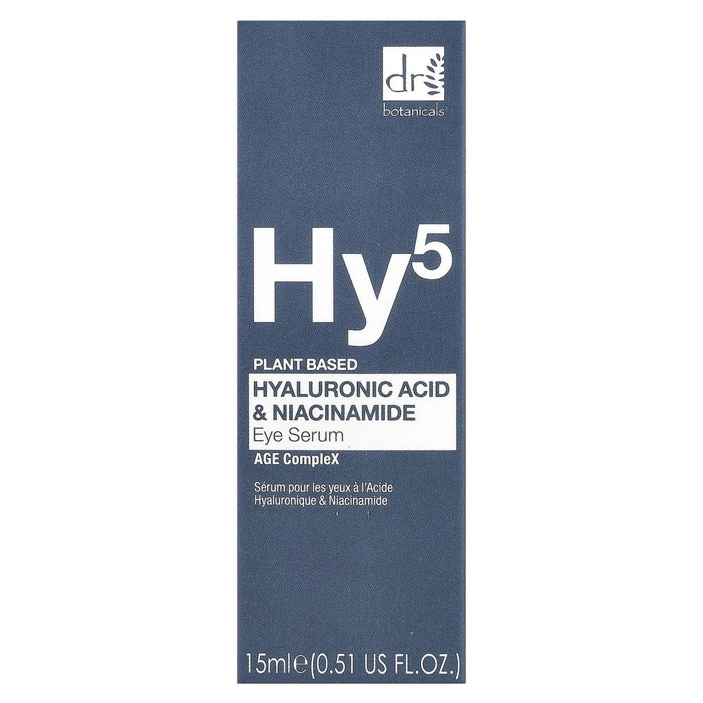 DR. BOTANICALS Сыворотка для глаз с гиалуроновой кислотой и ниацинамидом, 15 мл (0,51 жидких унций)
