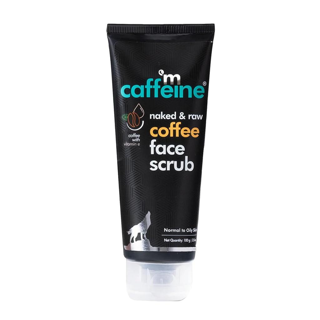 mCaffeine Coffee Tan Removal Face Scrub 100gm Pack of 1 | Exfoliate, Blackhead & Dead Skin Remover