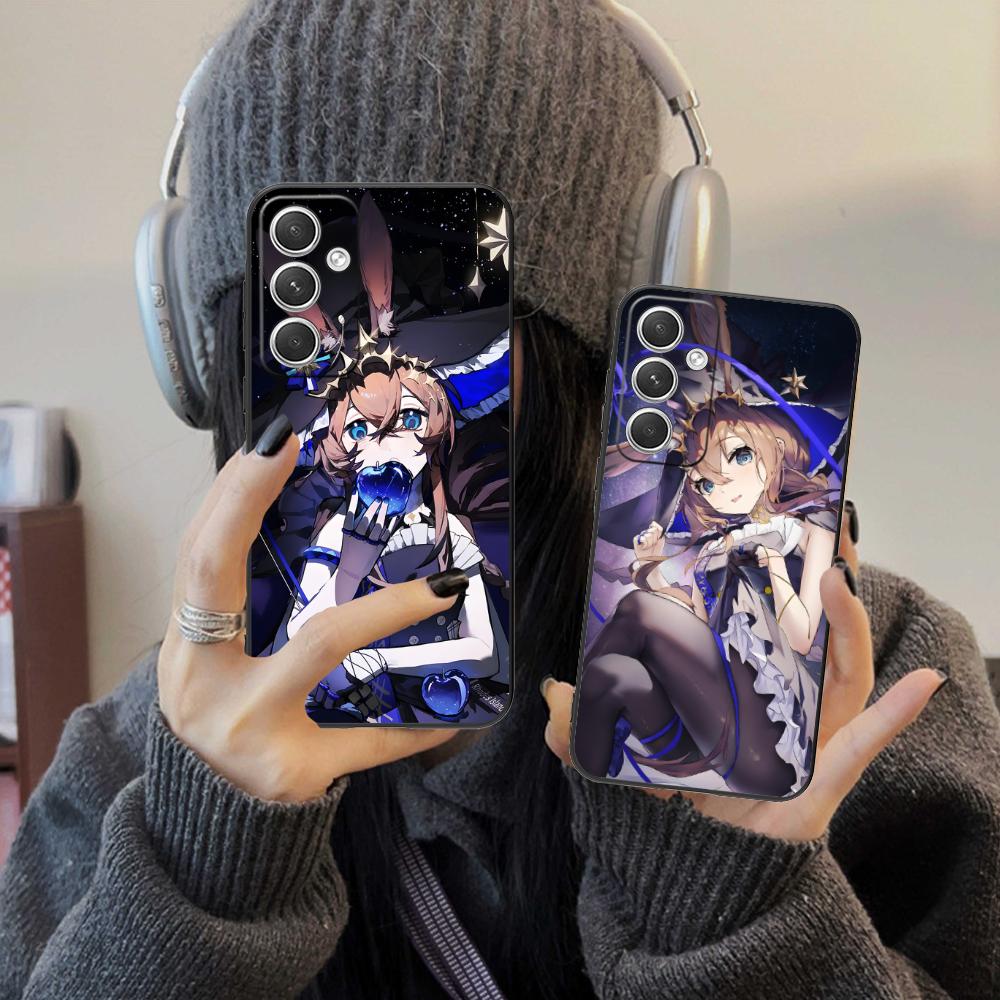 Чехол для мобильного телефона Arknights Amiya для Samsung Galaxy S25 S24 S23 S22 S21 S20 Note20 Plus FE Ultra Цветной Защитный Роскошный Чехол