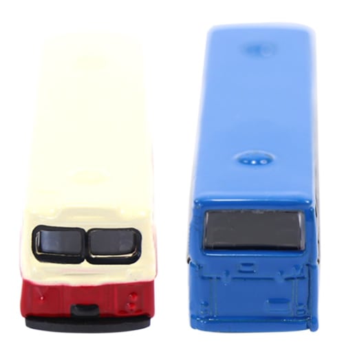 Bus Collection Bus Model, Minibus, Car Model, 1:150, Set of 6, Route Bus Model, Building Model, Diorama, Scenery Collection, Educational, DIY