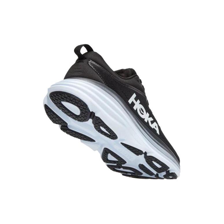 HOKA One One Bondi 8 D Wide 'Черный Белый' Женские 1127954-BWHT