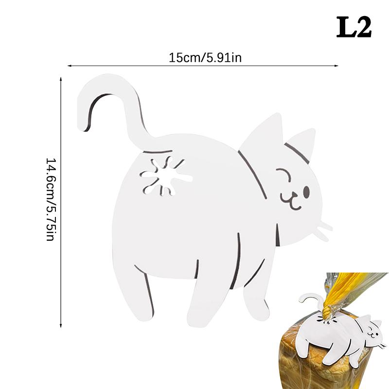 Смешная клипса для хлеба в виде кошачьей попки, 3D-печать, зажим для пакета, держатель для пакета, новинка, кухонный гаджет для любителей кошек, хранение продуктов, домашний декор, 1/2/3 шт.
