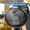 12V/24V USB Car Dashboard Cooling Fan with Suction Cup Windshield Desk Fan 360 Degree All-Round Car Air Fan for Car Truck SUV RV