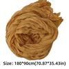 Trendy Vintage Cotton Linen Scarf Retro Luxury Brand Designer Pleated Printed Scarf Long Shawl Wrap For Spring Autumn Winter