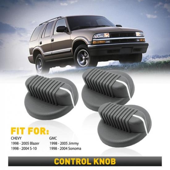 3 шт. Для 98-05 S10 Грузовик Пикап Chevy Blazer GMC Jimmy Ручка управления климат-контролем отопителя