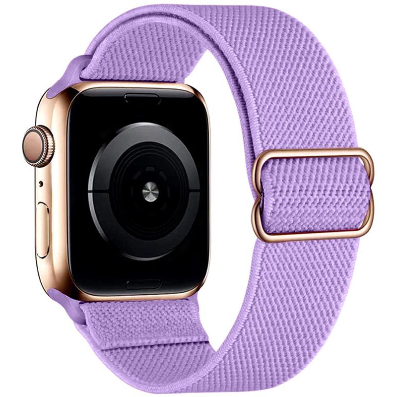 Stretchy Solo Loop Bands for Apple Watch Band 38/40/41/42/44/45/49mm Nylon Bracelet for iWatch Series 9 8 7 6 5 4 Se Ultra 2