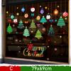 Snowman Christmas Sticker Santa Claus Glass Sticker Merry Christmas Window Sticker  Shopping Mall