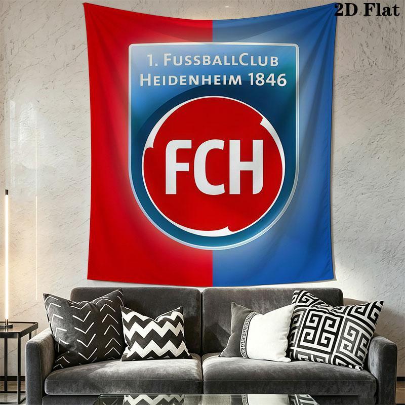 FC Heidenheim Wall Hanging Printed Fabric Blanket Decorative Tapestries for Bedroom Living Room Home Decor