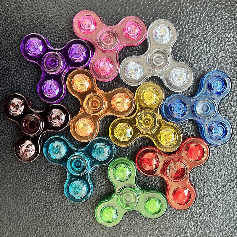 Трансграничный светодиодный прозрачный хрустальный спиннер, светящийся красочный уличный киоск, светящийся