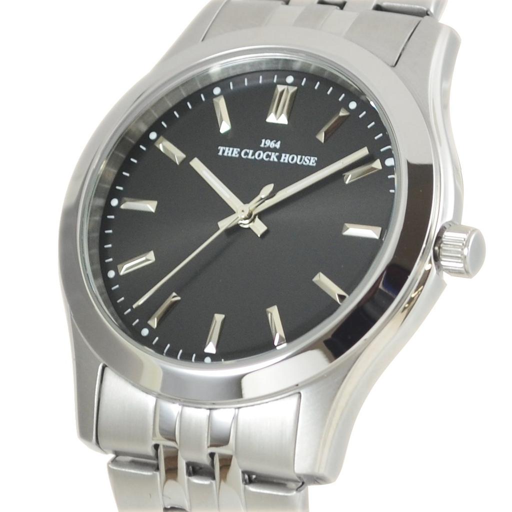 The Clock House MBF5002-BK1A Мужские стильные деловые и формальные аналоговые водонепроницаемые наручные часы, черные