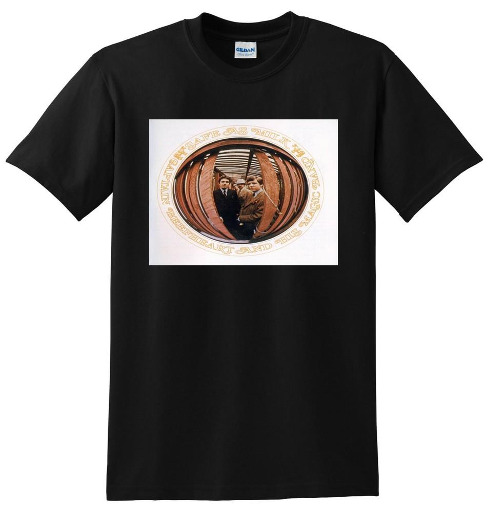 ФУТБОЛКА CAPTAIN BEEFHEART AND HIS MAGIC BAND безопасна как молоко МАЛЕНЬКИЙ СРЕДНИЙ L XL Унисекс Футболка