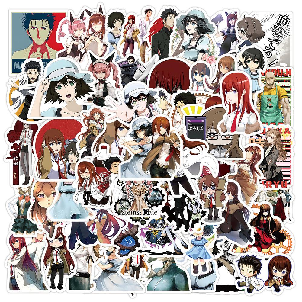 10/30/50 шт. Аниме Steins Gate Игровые Наклейки Мультяшные Makise Kurisu Shiina Mayuri Наклейка Скрапбукинг Багаж Телефон Граффити Наклейки