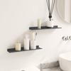 Floating Shelf 2 pcs Anthracite 40 x 8.5 x 2.5 cm Steel