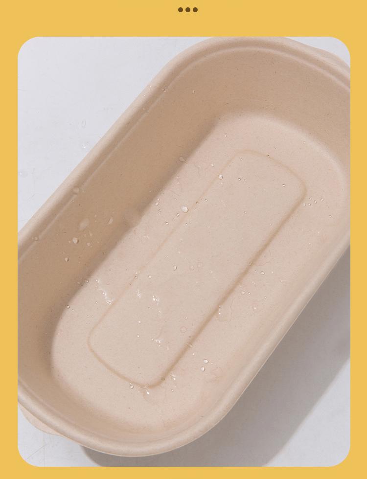 Eco-friendly Three-Compartment Disposable Bento Box – Microwaveable Paper Lunch Container for Salads and Light Meals