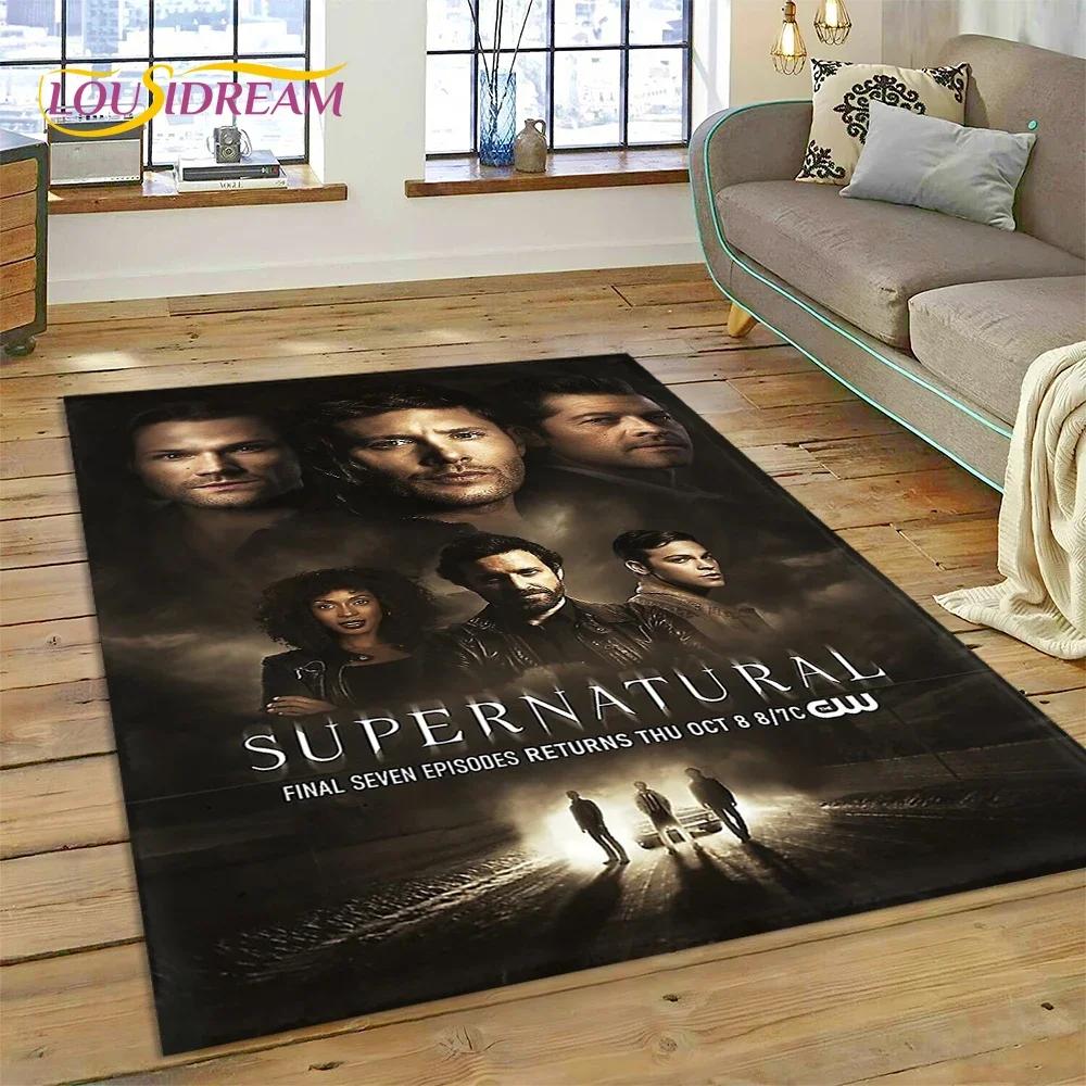 SPN Новейший Ковер с 3D-изображением Дина и Сэма из Сверхъестественного для Спальни, Гостиной, Дома, Декор для Дивана, Детская Игровая Большая Декоративная Напольный Коврик
