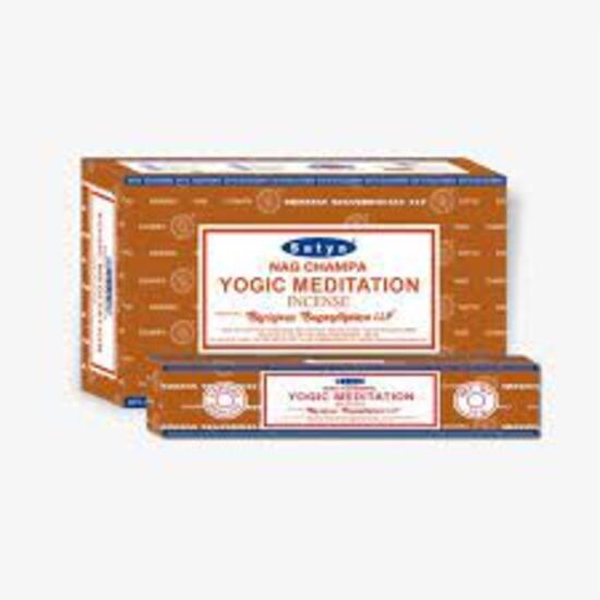 Satya Ароматические палочки для йогической медитации Nag Champa Agarbatti, коробка 180 грамм | 12 упаковок по 15 грамм в коробке | Экспортное качество