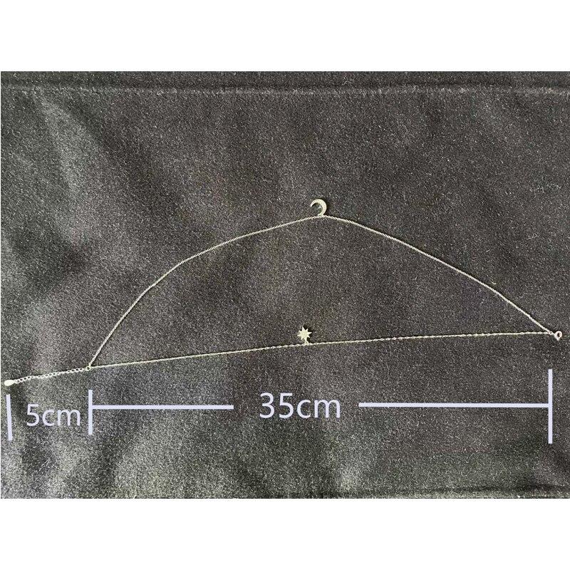 Новое двухслойное ожерелье из стерлингового серебра 925 пробы со звездой и луной для женщин, цепочка на ключицу, ювелирные украшения для вечеринки, свадьбы, аксессуары