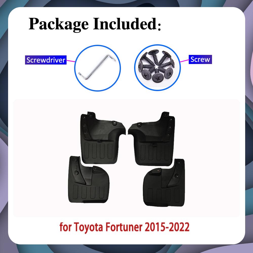 Крыло для Toyota Fortuner SW4 AN150 AN160 2015 ~ 2022 MK2 передние и задние колеса брызговики брызговики автомобиля
