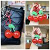 Keys Accessories Cherry Bag Hanging Decorations Red Cherry Pendant Cherry Acrylic Keychain  Handbag