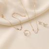 Exquisite White Butterfly Glaze Necklace: Elegant, Versatile, and Trendy Clavicle Chain.