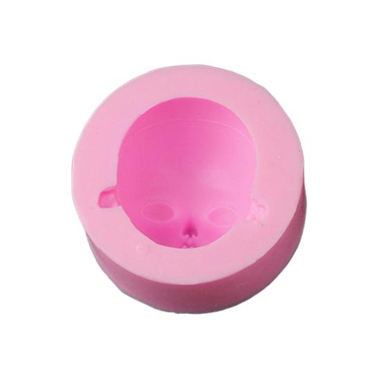 Yousheng силиконовая форма для лица куклы для изготовления шоколадных конфет 3D форма для головы ребенка легко снимаемая чистая форма для сиропа помадка шоколадная моделирующая паста