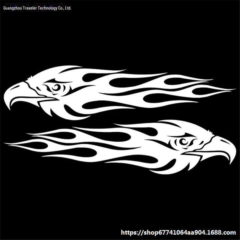 Наклейки на мотоциклы Eagle Flame: Водонепроницаемая, солнцезащитная, устойчивая к царапинам пара.