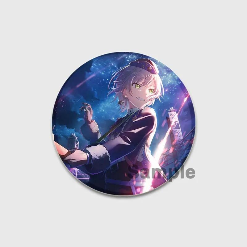 32/44/58 мм Проект SEKAI Аниме Хиномори Шихо Лео/Нужно Значок Круглая Жестяная Брошь для Одежды Сумка Шляпа Аксессуары Эмалевые Булавки Подарки для фанатов