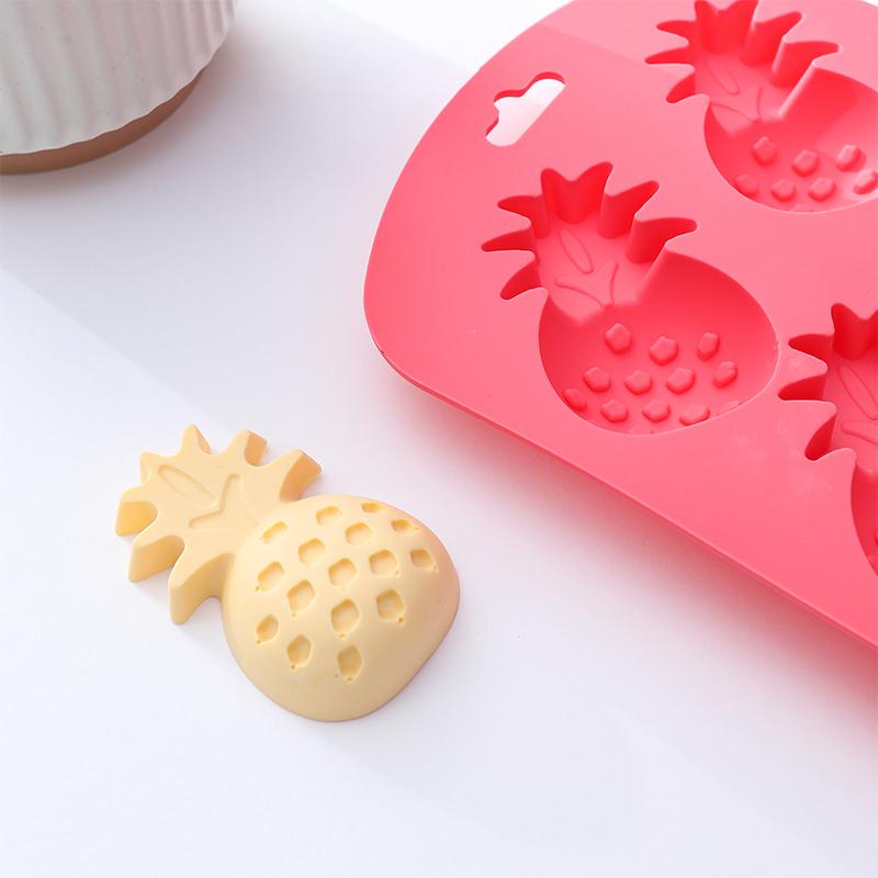 4 шт. Силиконовая форма для выпечки DIY, антипригарная, в форме клубники и арбуза, для шоколадных десертов, выпечки, фруктовый стиль, форма для пудинга
