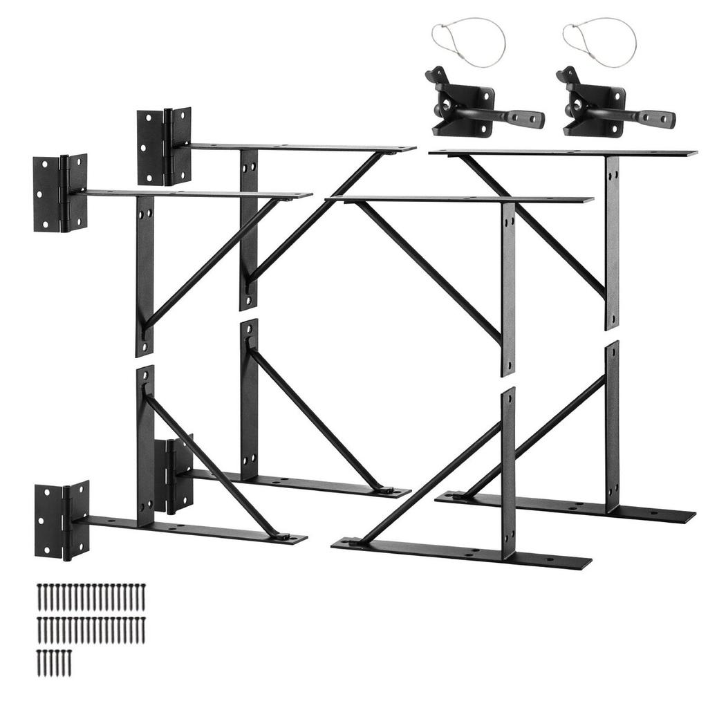 Gate Corner Brace Bracket 2 Sets Anti Sag Gate Frame Hardware Kit Iron