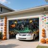 300. ZFFLYH Halloween Garage Door Decorations Hanging Banner Backdrop Zombiea 18x8FT