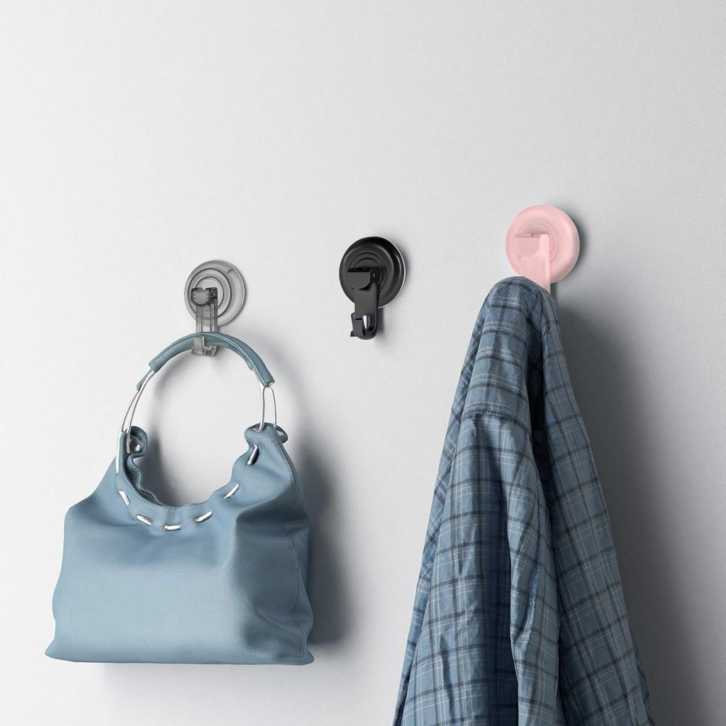 Suction Cup Hooks, Removable Vacuum Suction Cup Hooks Clear Suction Cup Hanger Powerful Vacuum Suction Hanger Heavy Duty Suction Shower Hook For