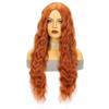 Synthetic Long Curly Hair Wig for Woman Water Wave Ginger Wig Female Costume Cosplay Halloween Party Girls Lolita Wig