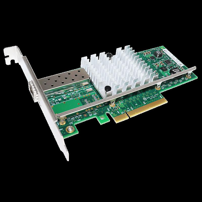 PERCKO Intel X520-DA1 10G PCIe X8 Однопортовая сетевая карта SFP+ Fiber (Китайская версия)