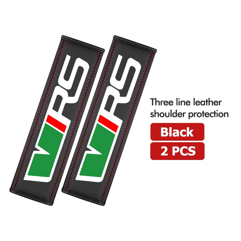 WWUH6 1/2PCS Car Seat Belt Safety Belt Shoulder Cover Auto Accessories For Skoda Octavia Superb RAPID FABIA KAMIQ KAROQ KODIAQ YETI