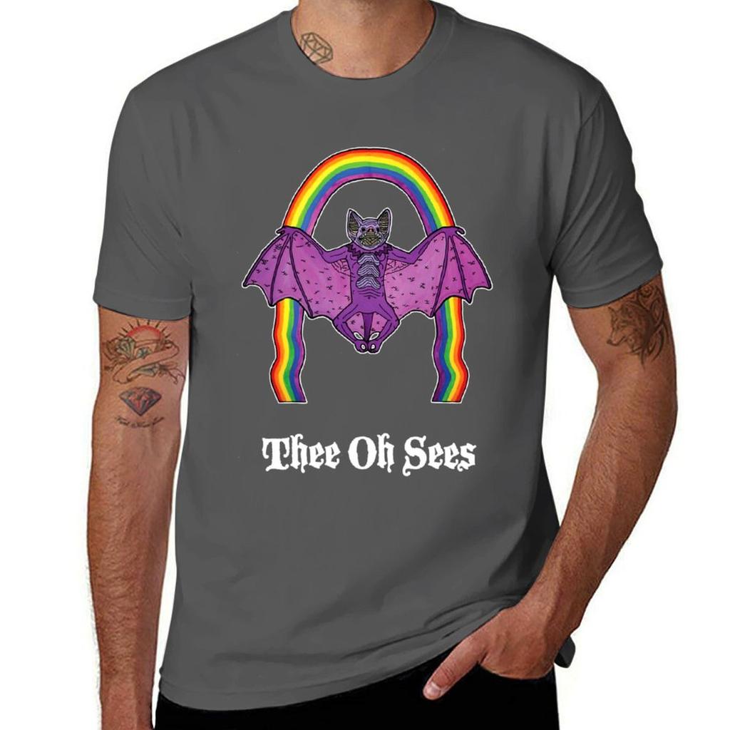 Смешная футболка Thee Oh Sees 2 для мальчика милая одежда оверсайз приталенные футболки для мужчин