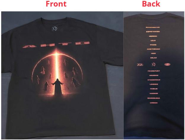 The Weeknd Shirt Hurry Up Tomorrow XO Europe Tour 2026 Concert Reprint