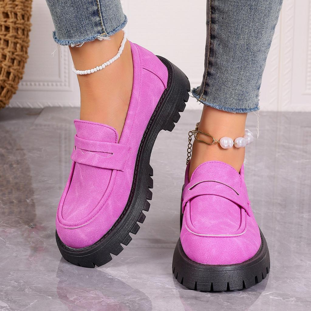 New Shoes Women Plus Size Loafers Women British Style Platform Shoes Office Ladies Light Casual Designer Shoes