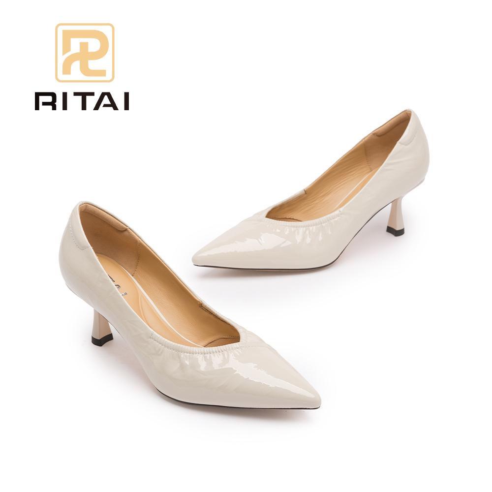 Женские туфли из овчины на высоком каблуке с острым носком, модные сандалии на высоком каблуке