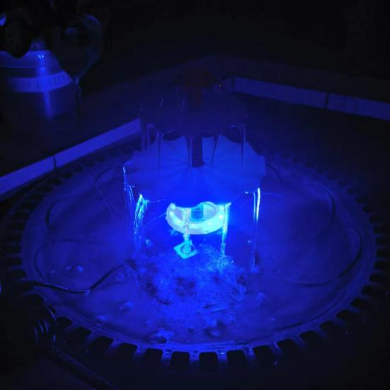 Solar Fountain Pump Glass Panel Bird Bath Water Pump with Stakes 3 Nozzles Double-Sided Filtration Water Level Detection Water Pump