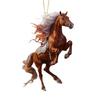 Юйшэн Лошадь Орнамент Акриловый 2D Плоский Реалистичный Конь Подвеска с Шнурком Новогодняя Елка Праздничный Домашний Декор