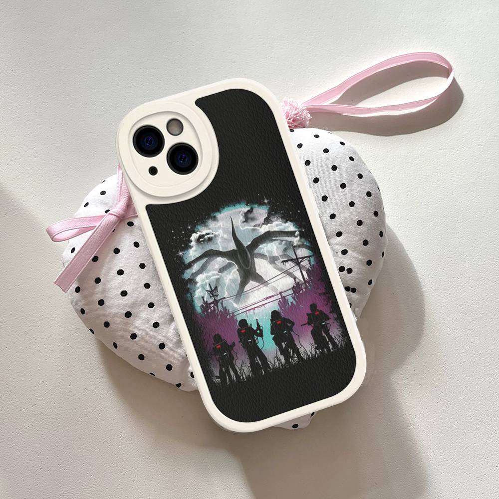 Горячий S-Stranger T-Things Кожаный Чехол Для Телефона Для IPhone 15 14 13 Pro Max 12 11 16 Plus Чехол Для Телефона
