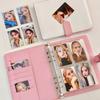 Конфетный цвет A5 PU кожаный переплет Pocards Cover Cute Kpop со скидкой Сборная книга Po Cards Альбом для хранения канцелярских принадлежностей