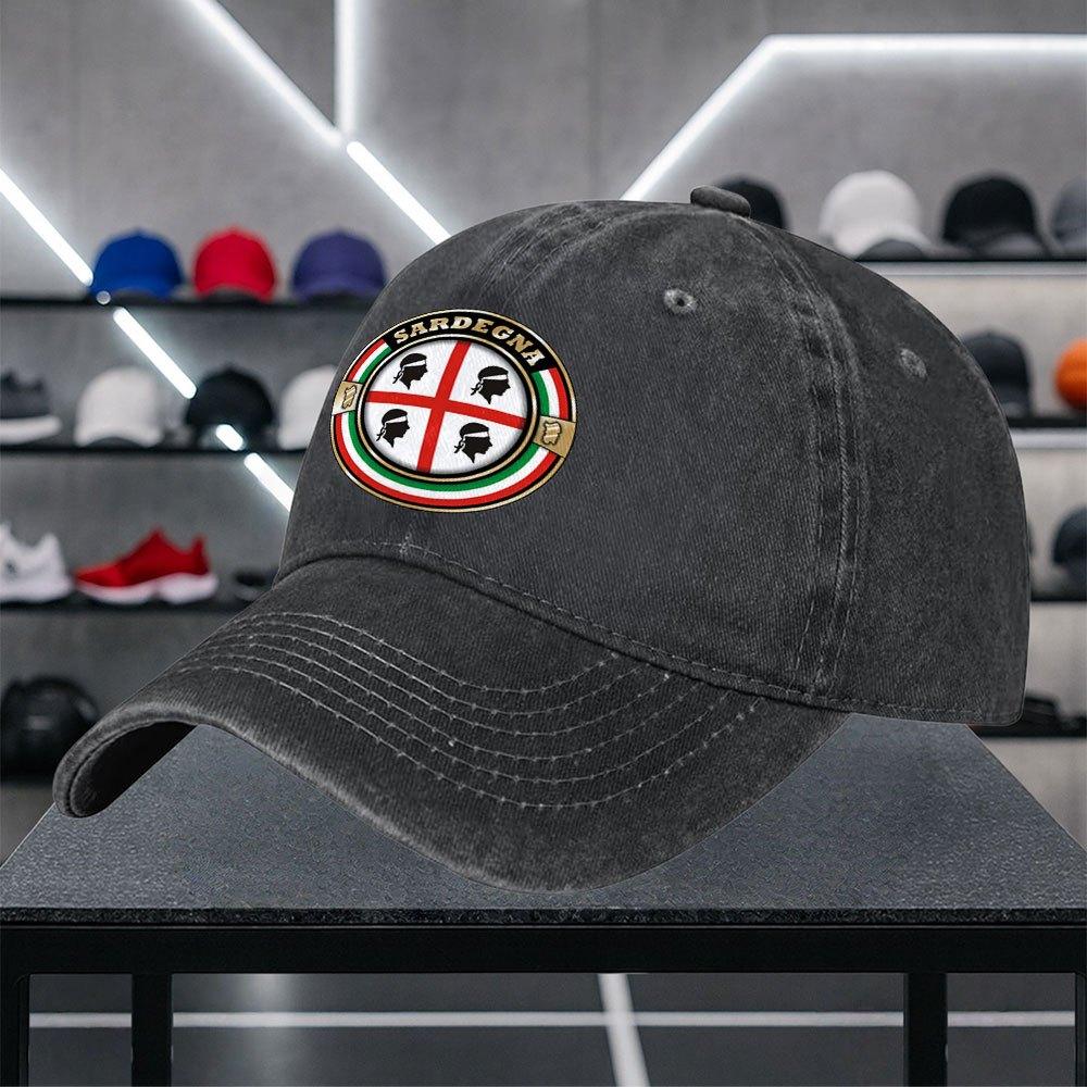 Sardinian Head Print Baseball Cap Unisex Casual Hat for Outings Dates Walks Shopping