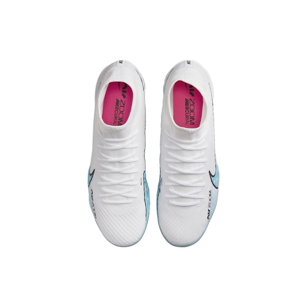 Nike Zoom Mercurial Superfly 9 Academy IC Blast Pack Men Sneakers White Pink-Blast Baltic-Blue DJ5627-146