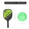 INOOMP Pickleball Paddle Pickleball Ракетка Honeycomb Core Pickleball с 4 мячами для женщин, мужчин, взрослых, детей, подарок, зеленый
