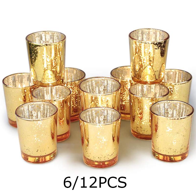 6/12 шт. Подсвечник для чайной свечи Фестивальный Расписной Полупрозрачный Стакан-Вертолет Украшение для Стола на Вечеринку Домашний Поднос для Свечей Создание Атмосферы