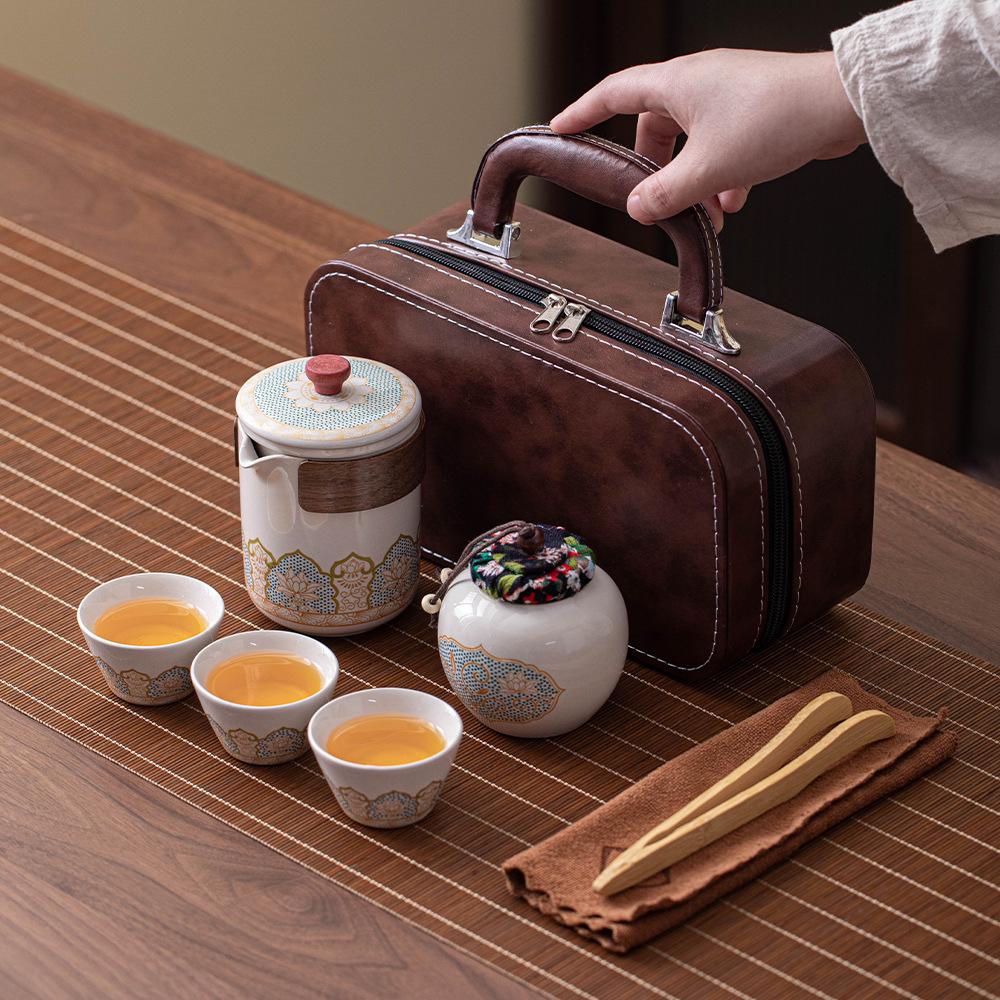 Travel Tea Set Portable Kuaike Cup Outdoor Tea Pot Enterprise Company Annual Meeting Souvenir Business Gifts