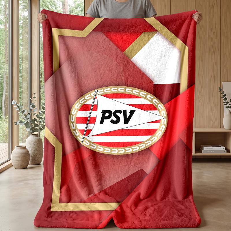 PSV Eindhoven FC Soft Flannel Fleece Blanket Lightweight Cozy Warm Throw Blanket For Sofa Bed Home Decor