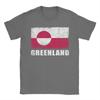 Greenland Flag Grunge Country Flag Greenland T Shirt Summer Pure Cotton T Shirts For Men Casual Tshirt Short Sleeve Y2K Top Tees
